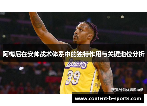 阿梅尼在安帅战术体系中的独特作用与关键地位分析